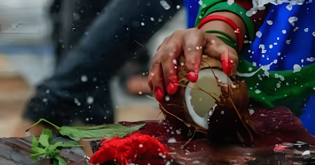 Strange Traditions: Coconut Smashing (India)