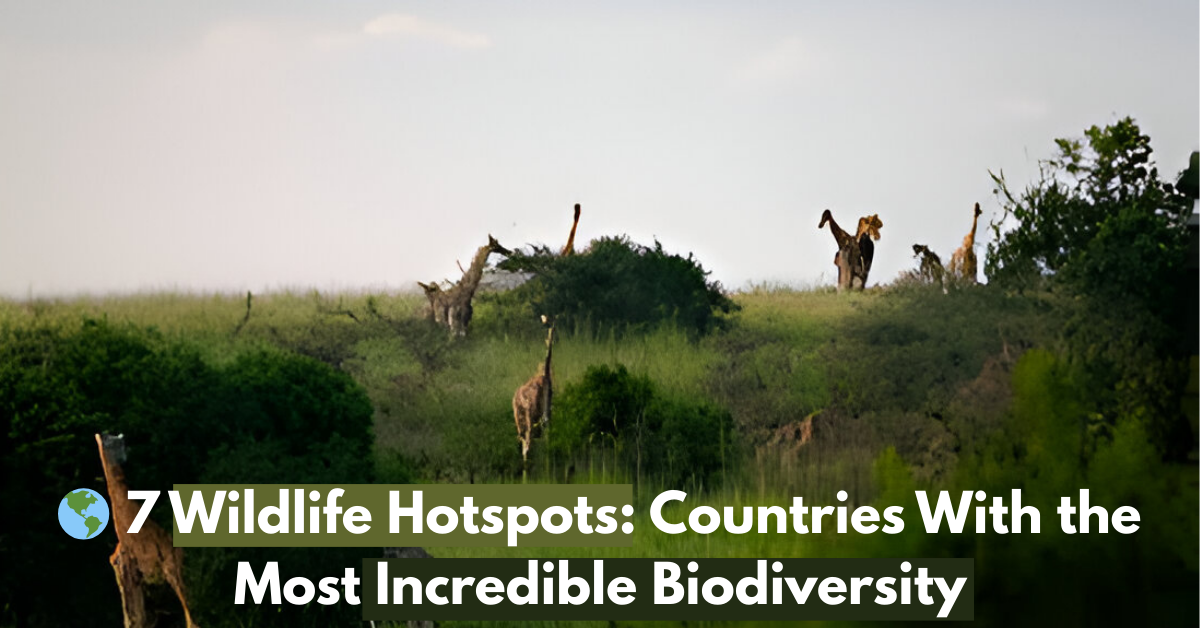 🌎 7 Wildlife Hotspots: Countries With the Most Incredible Biodiversity