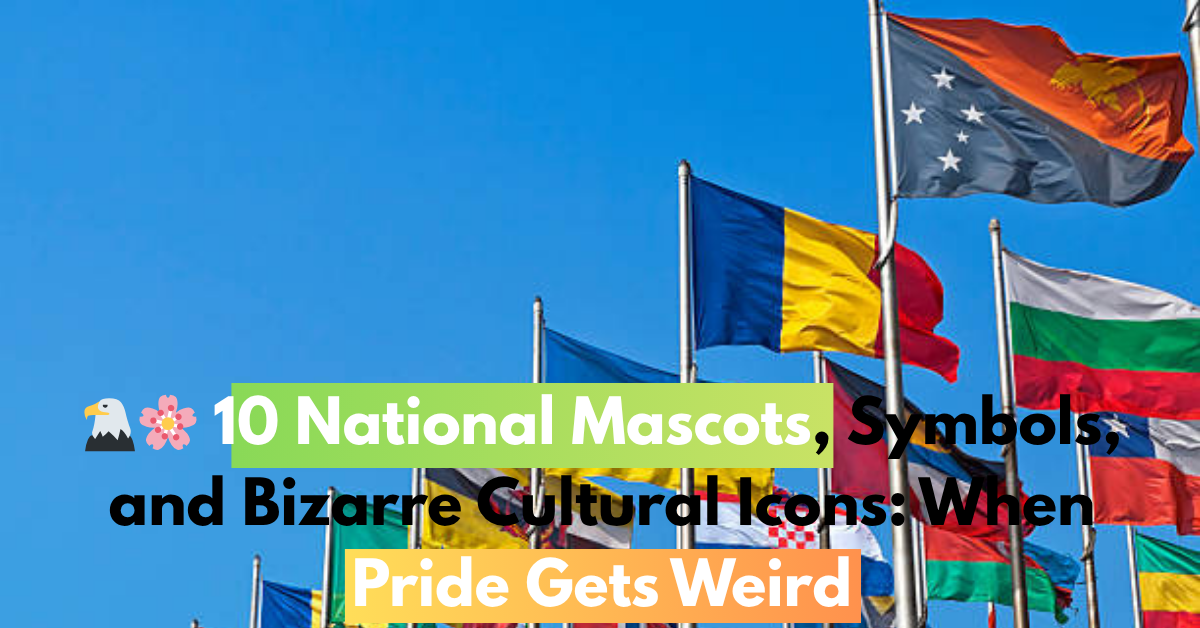 🦅🌸 10 National Mascots, Symbols, and Bizarre Cultural Icons: When Pride Gets Weird