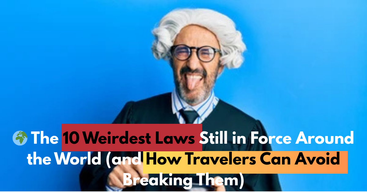 🌍 The 10 Weirdest Laws Still in Force Around the World (and How Travelers Can Avoid Breaking Them)