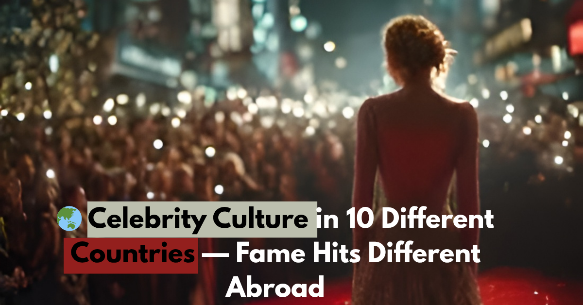 🌏 Celebrity Culture in 10 Different Countries — Fame Hits Different Abroad