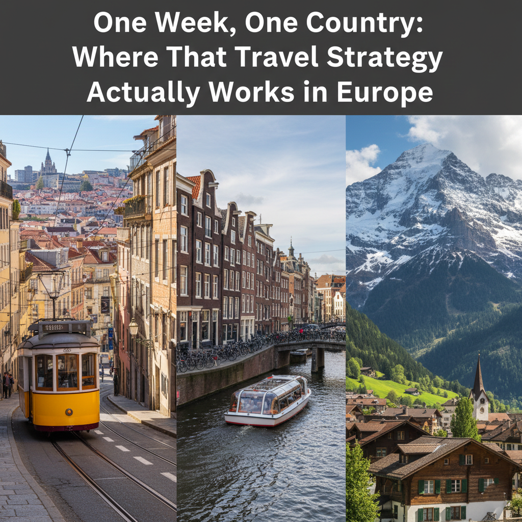 One Week, One Country: Where That Travel Strategy Actually Works in Europe