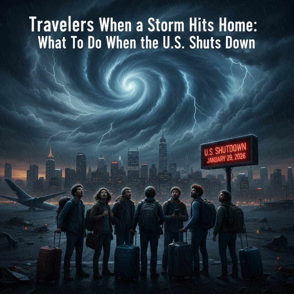Travelers When a Storm Hits Home: What To Do When the U.S. Shuts Down
