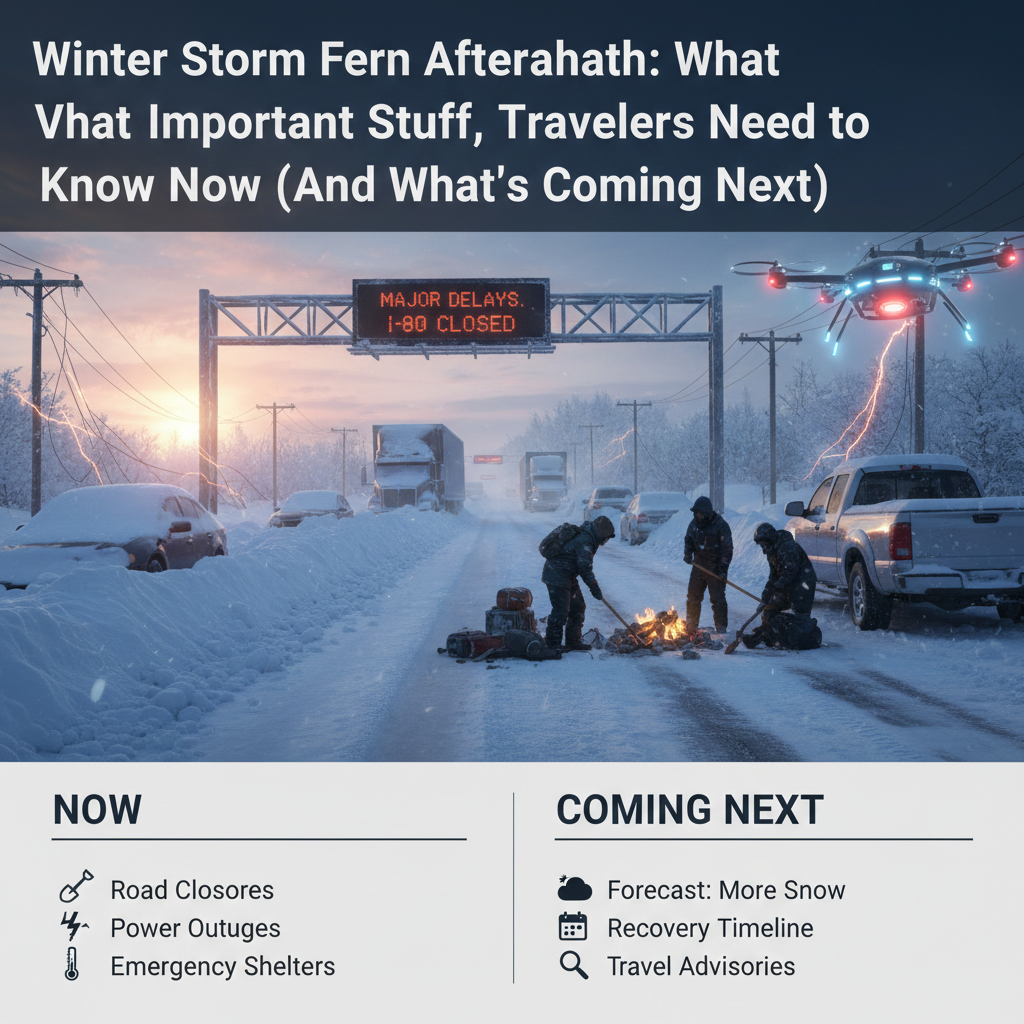 Winter Storm Fern Aftermath: What Important Stuff, Travelers Need to Know Now (And What’s Coming Next)