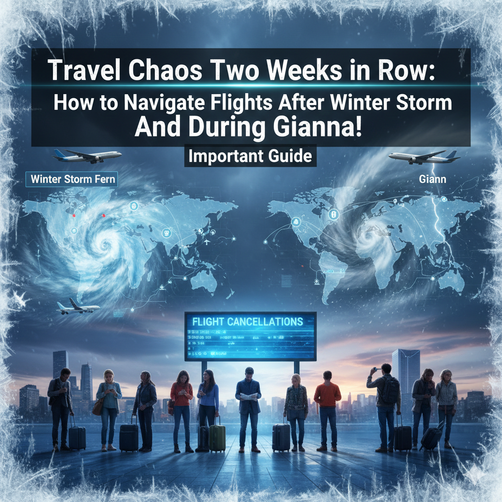 Travel Chaos Two Weeks in a Row: How to Navigate Flights After Winter Storm Fern and During Gianna! Important Guide