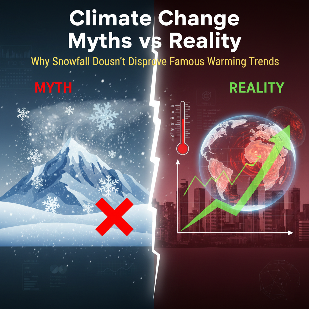 Climate Change Myths vs Reality: Why Snowfall Doesn’t Disprove Famous Warming Trends