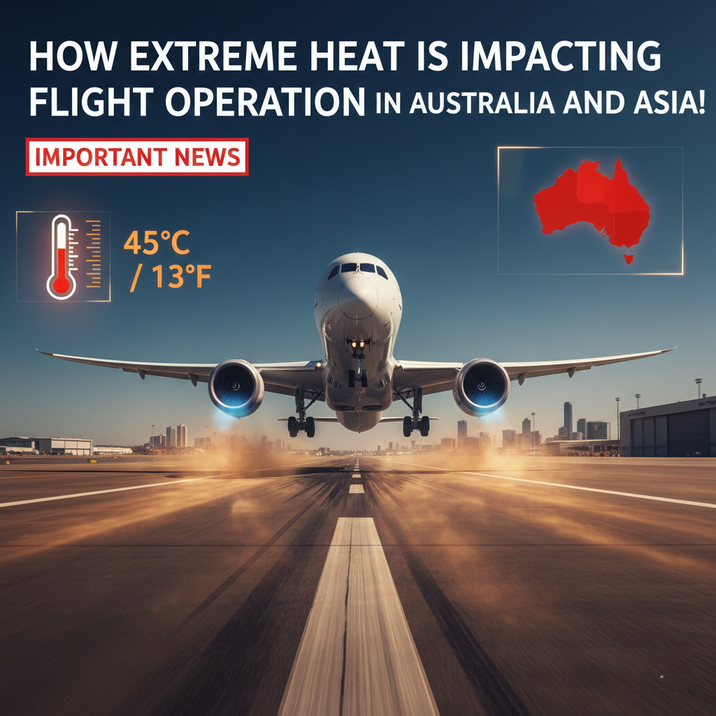 How Extreme Heat Is Impacting Flight Operations in Australia and Asia! Important News